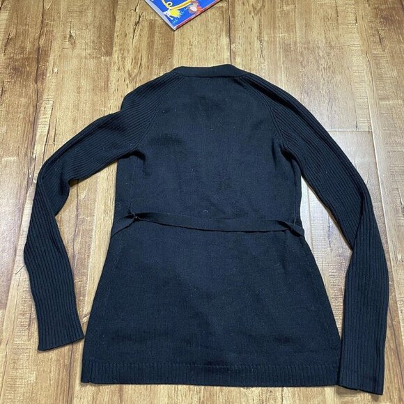 Trina Turk cardigan sweater belt merino wool size medium m - Picture 5 of 9